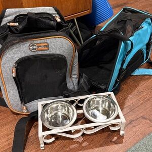 Pet carriers for small dogs. TSA-approved.